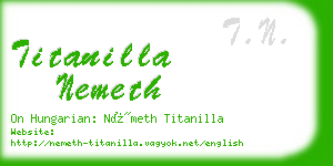 titanilla nemeth business card